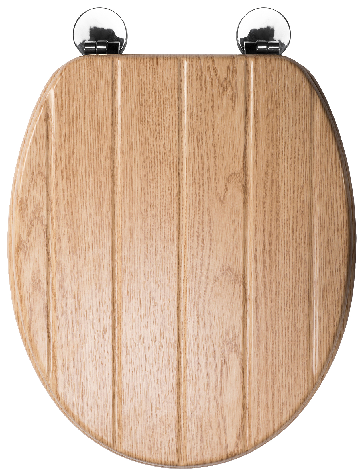 Croydex Geneva Fleix-Fix Wooden Standard Close Toilet Seat - Light Oak Effect