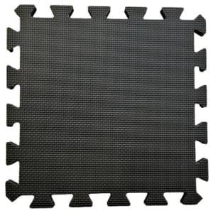 Warm Floor Black Interlocking Floor Tiles for Garden Buildings - 18 x 10ft
