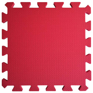 Warm Floor Red Interlocking Floor Tiles for Garden Buildings - 6 x 6ft