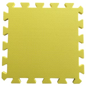 Warm Floor Yellow Interlocking Floor Tiles for Garden Buildings - 9 x 7ft