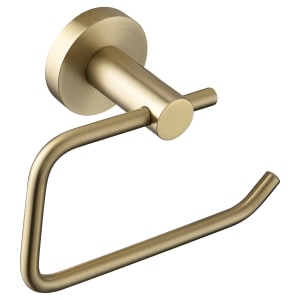 Bristan Round Toilet Roll Holder - Brushed Brass