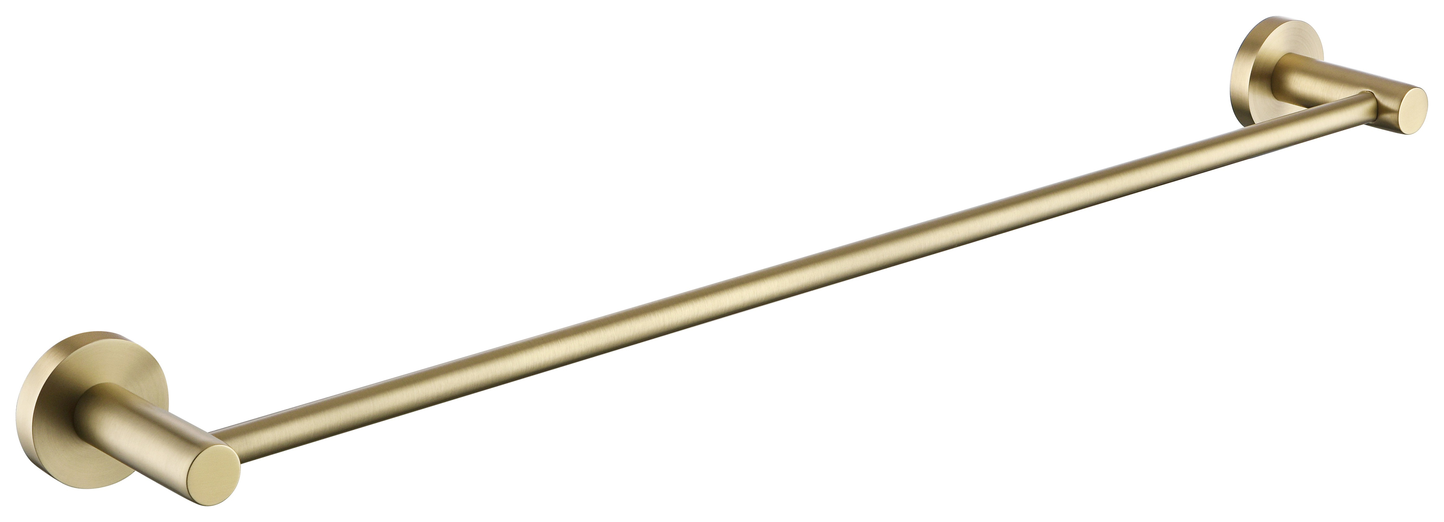 Bristan Round Towel Rail - Brushed Brass