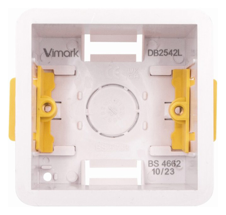 Vimark 1 Gang Dry Lining Knockout Box - 47mm