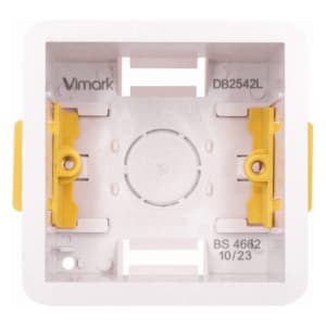 Vimark 1 Gang Dry Lining Knockout Box - 47mm