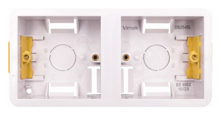 Vimark Dual 1 Gang Dry Lining Knockout Box - 35mm