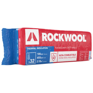 Rockwool 32 Thermal Insulation Cavity Slab - 100 x 455 x 1200mm