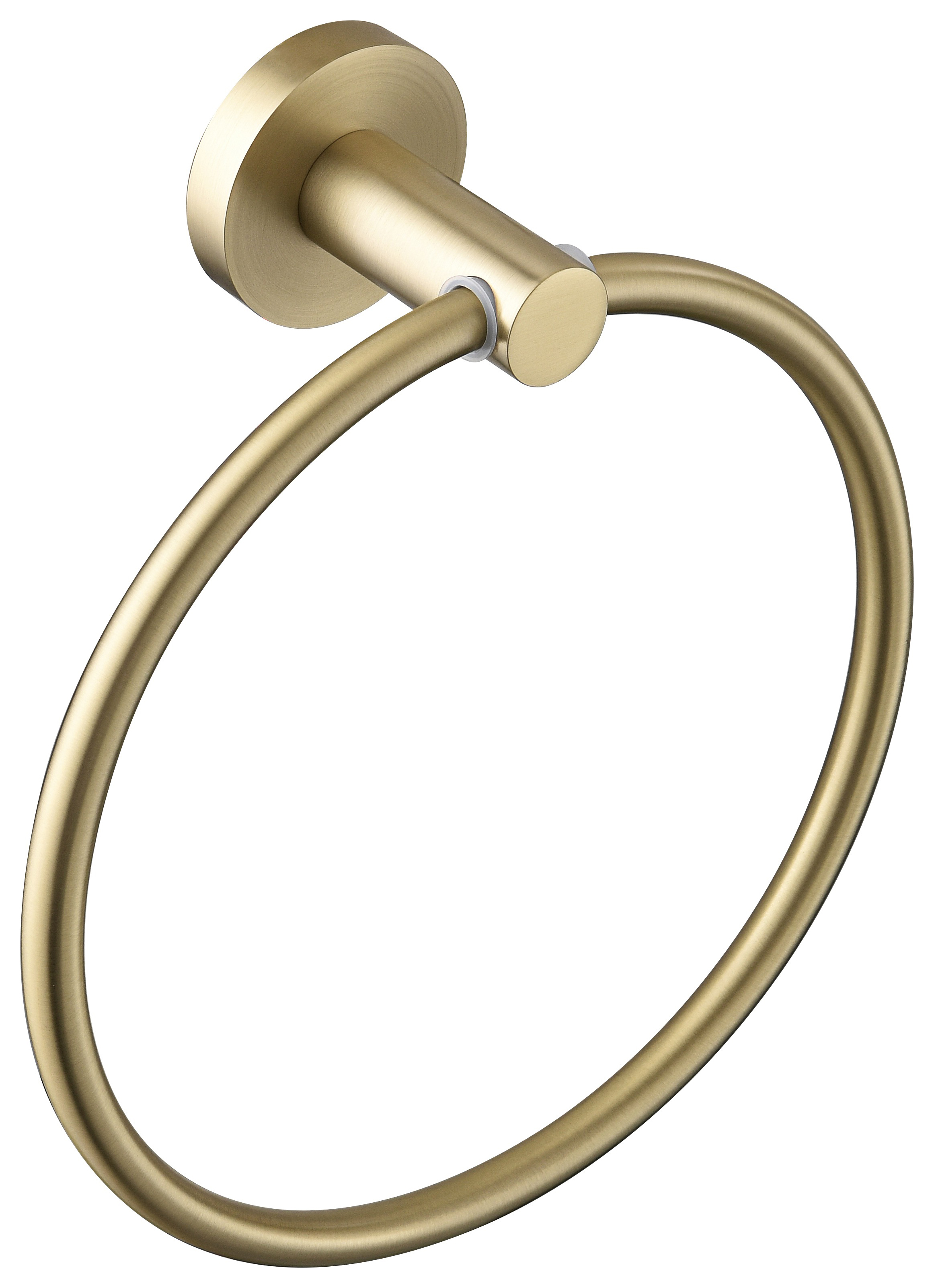 Bristan Round Towel Ring - Brushed Brass