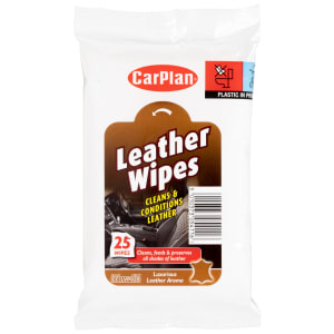 CarPlan Leather Wipes - Pack of 25