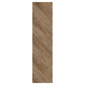 Napoli Walnut Brown Herringbone 8mm Water Resistant Laminate Flooring - Sample