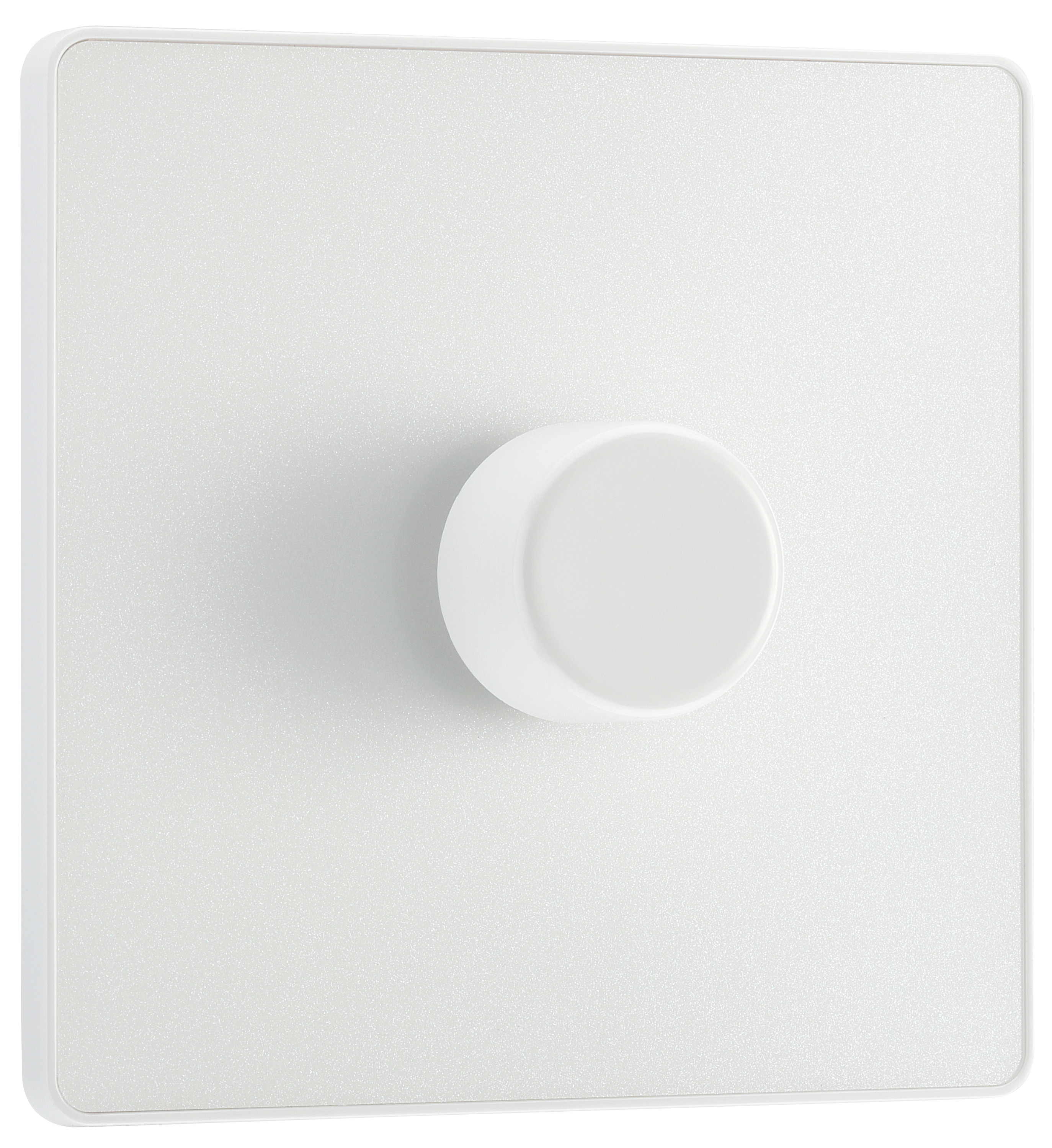 BG Evolve Pearlescent White Trailing Edge Led 2 Way Push On / Off Single Dimmer Switch - 200W