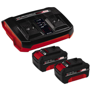 Einhell Power X-Change 18V 2 x 4.0Ah Twin Starter & Charger Kit