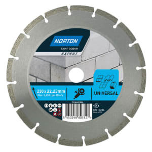 Norton Expert Universal Diamond Cutting Blade - 230 x 22.23mm