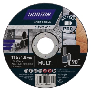Norton Expert Multi Material Cutting Disc - 115 x 1 x 22.23mm