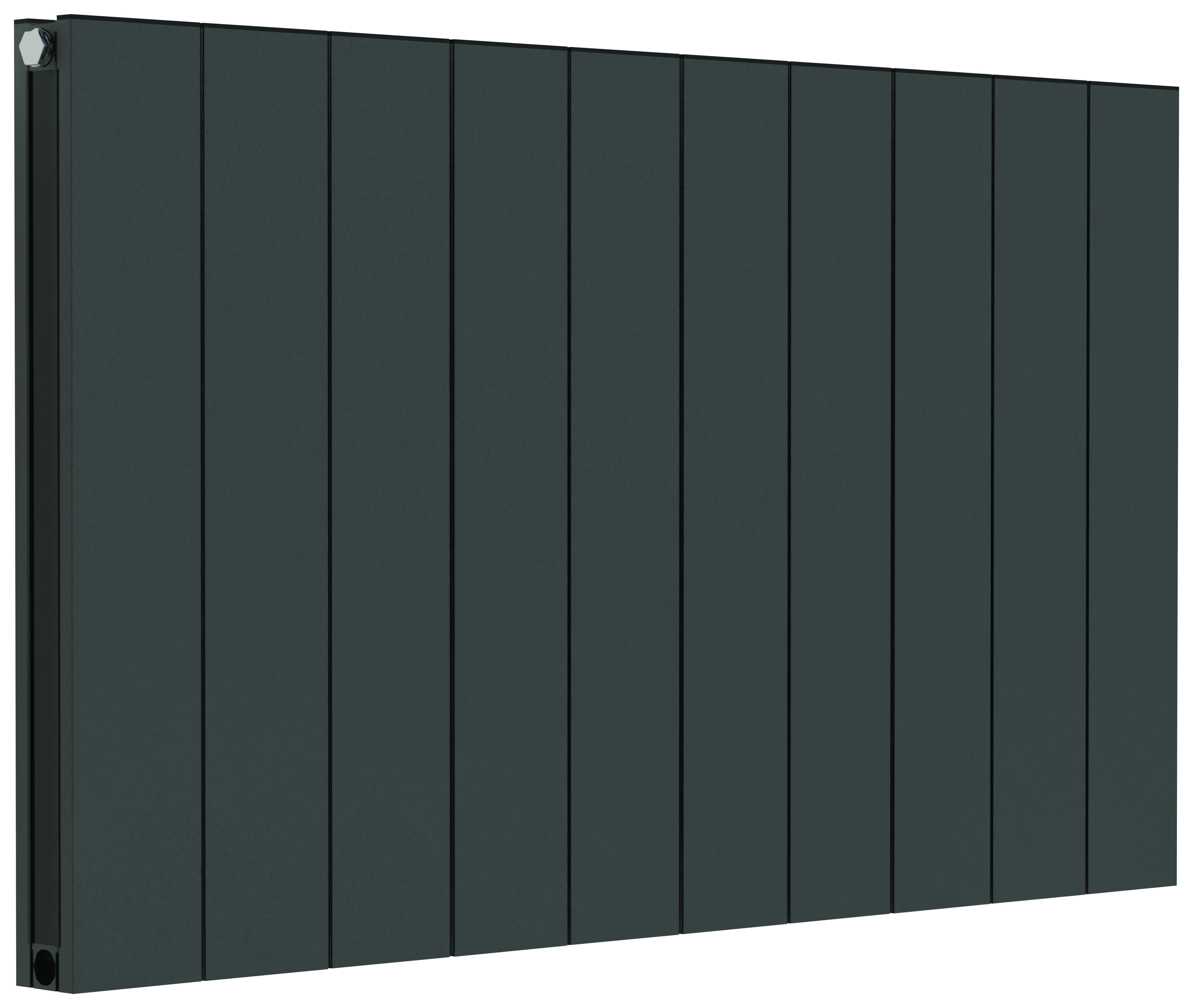 Towelrads Ascot Double Vertical Designer Radiator - Anthracite 600mm - Various Widths Available