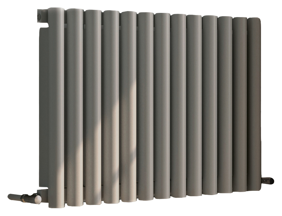 Towelrads Oxshott Silver Horizontal Aluminium Designer Radiator - 600 x 975mm
