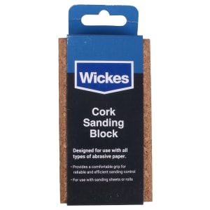 Wickes Cork Sanding Block - 11 x 6cm