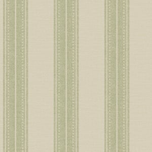 Holden Decor Linen Stripe Sage Wallpaper - 10.05m x 53cm