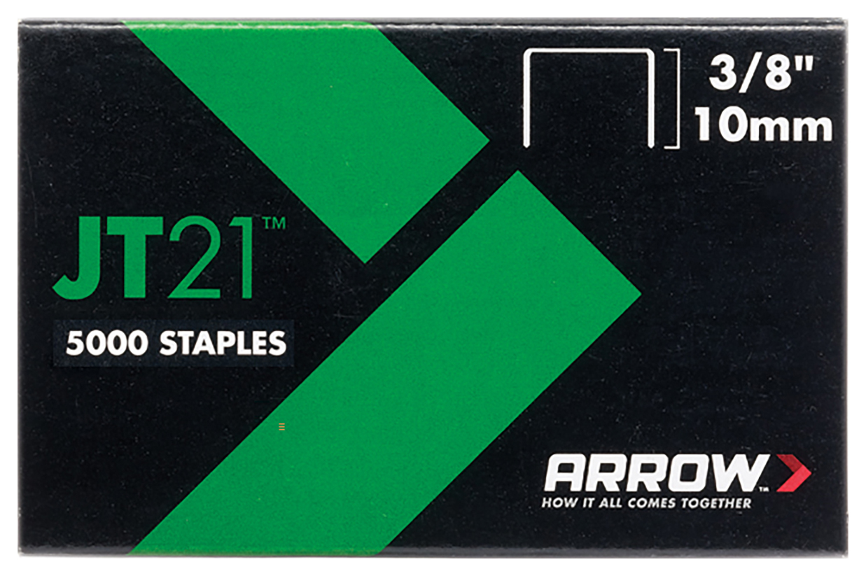 Arrow JT21 T27 Light Duty Staples 10mm (3/8in) - Pack of 5000