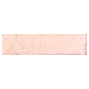 Wickes Boutique Wisteria Rustic Pink Gloss Ceramic Wall Tile - Cut Sample
