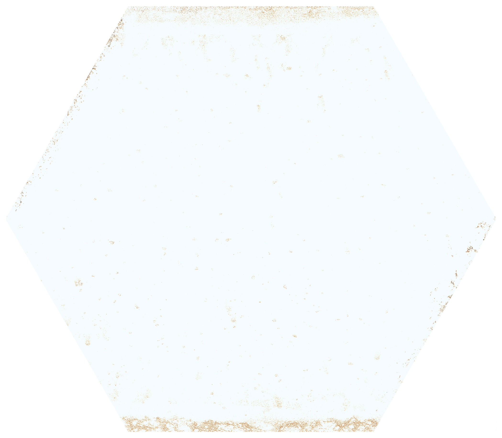 Wickes Boutique Wisteria Hexagon White Gloss Ceramic Wall Tile - Cut Sample