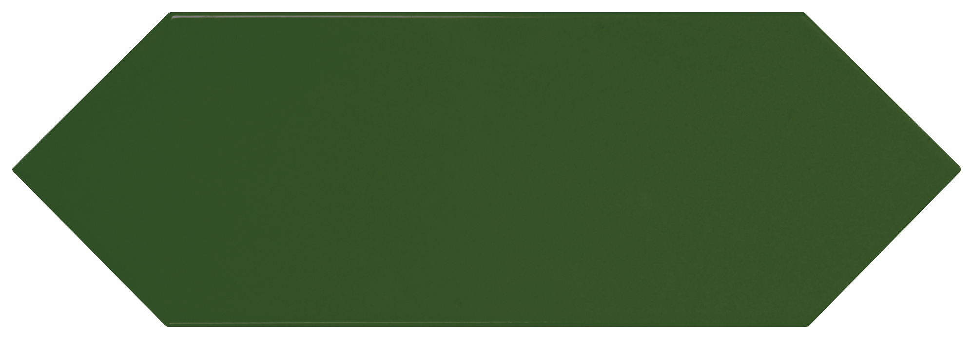 Wickes Boutique Clover Green Gloss Ceramic Wall Tile - Cut Sample