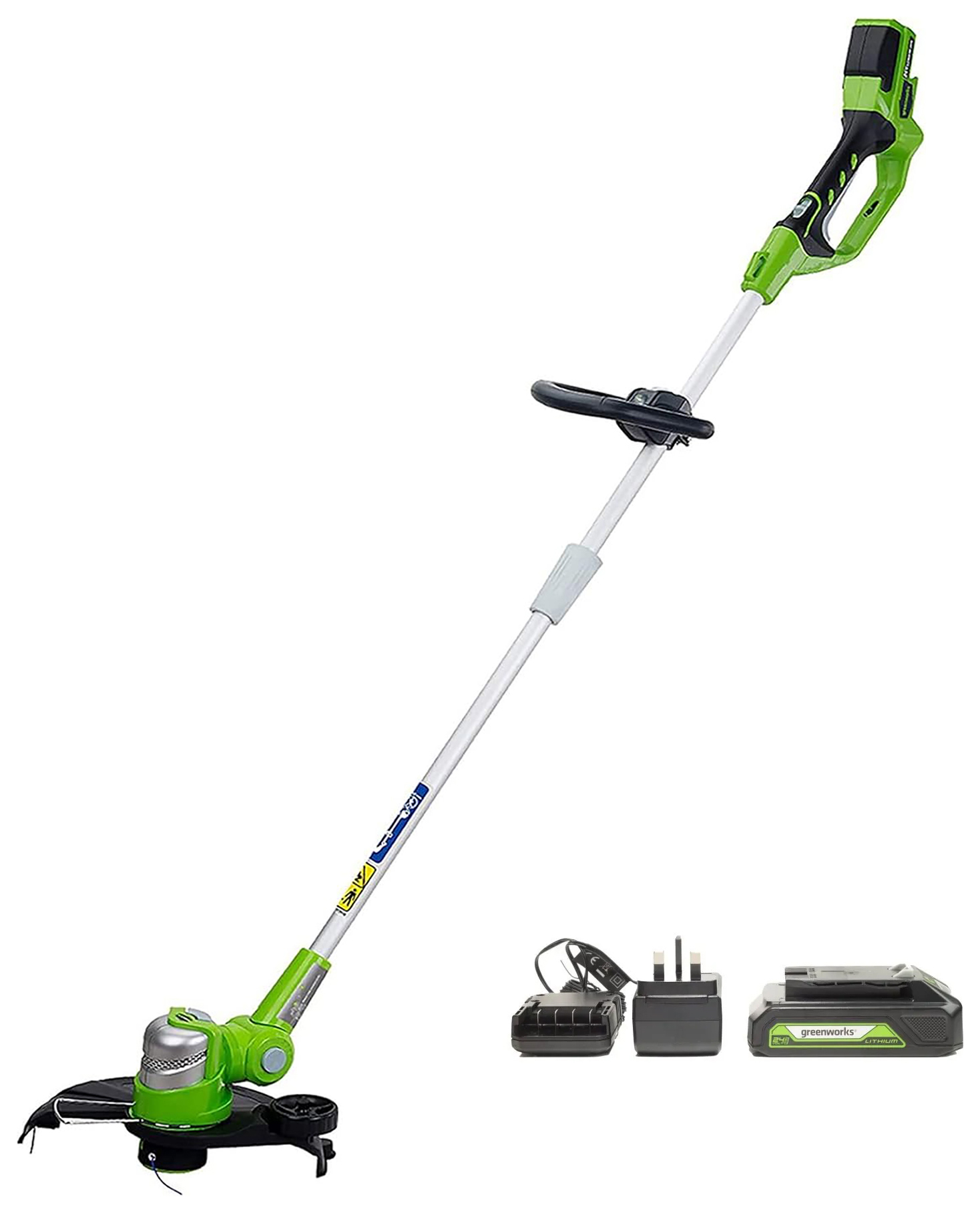Greenworks 24V Cordless String Trimmer with 2Ah Battery & Universal Charger - 30cm