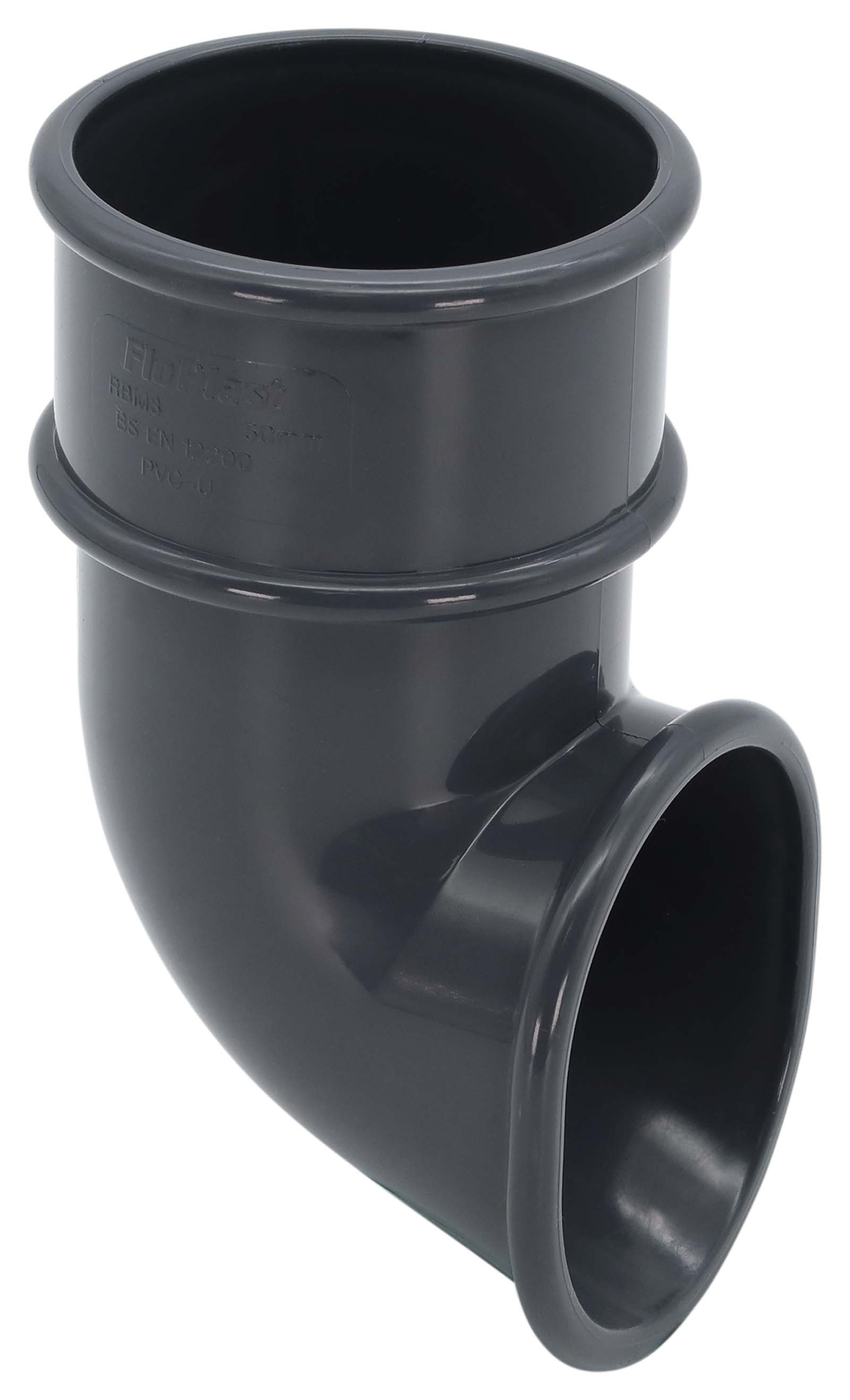 FloPlast 50mm MiniFlo Downpipe Shoe - Anthracite Grey
