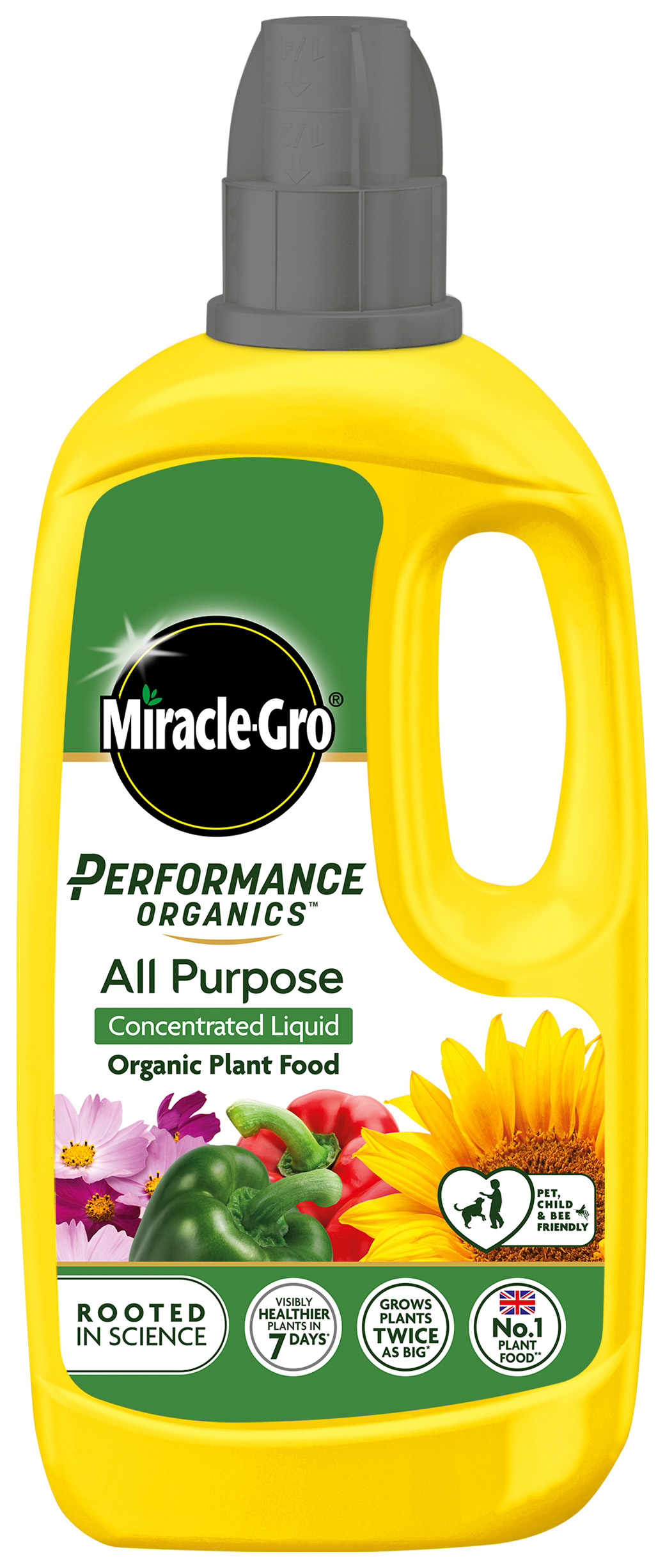 Miracle-Gro Performance Organic All Purpose Liquid Concentrate Plant Food - 800ml