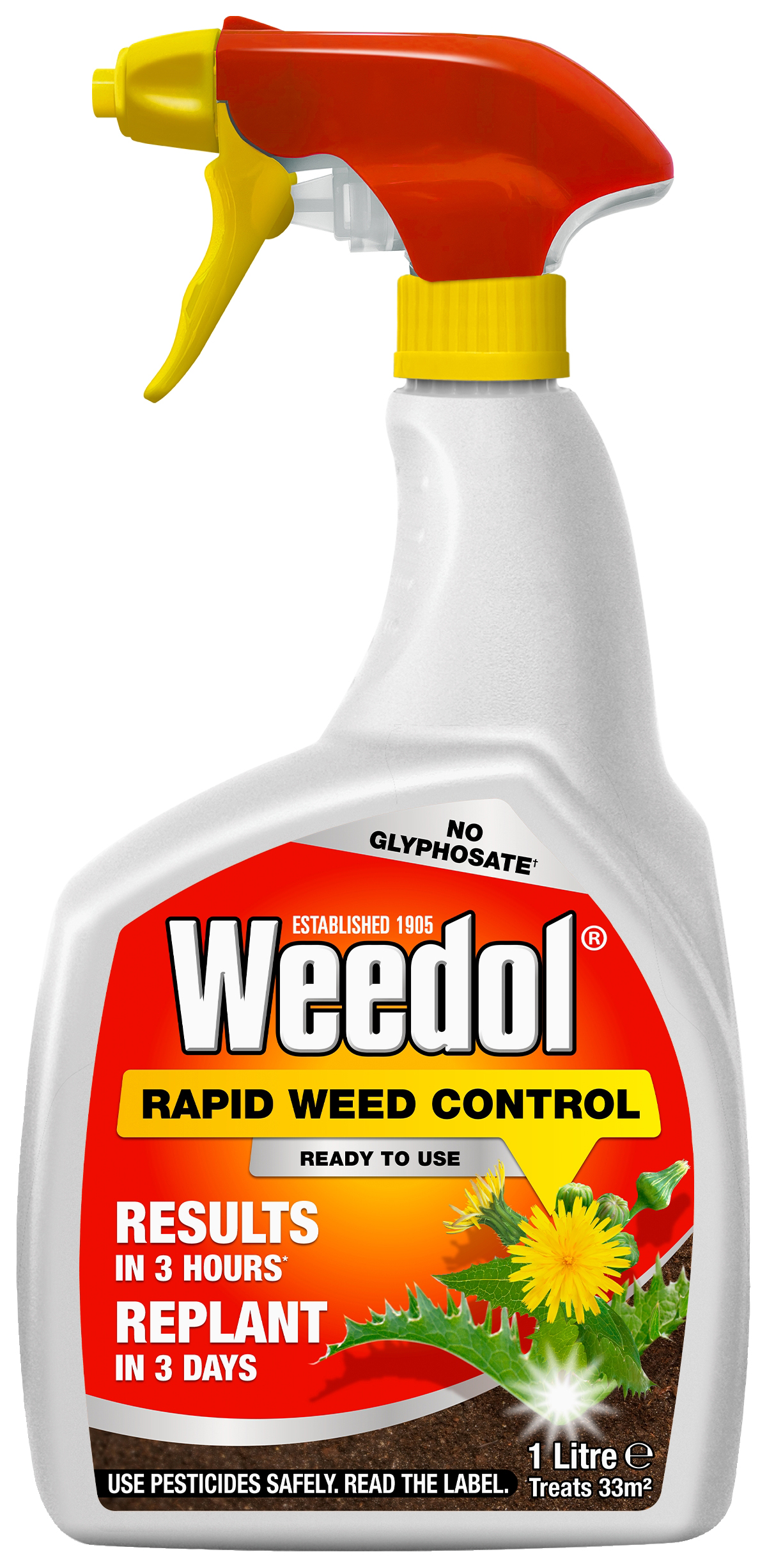 Weedol Ready to Use Rapid Glypho Free Weed Killer - 1L