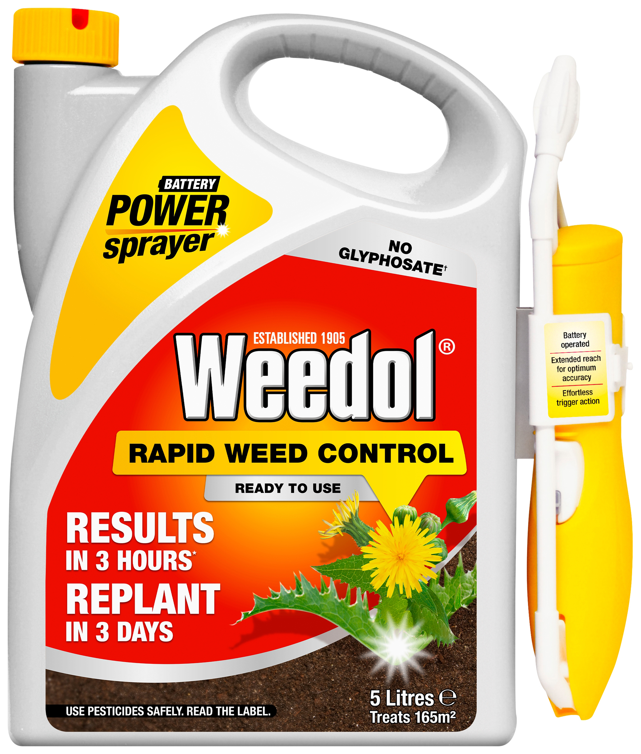 Weedol Ready to Use Rapid Glypho Free Weed Killer - 5L