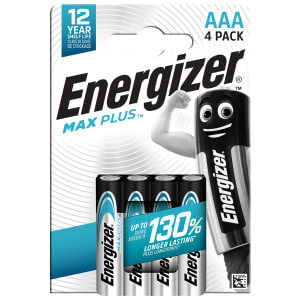 Energizer MaxPlus CHP4 Alkaline AAA Batteries - Pack of 4
