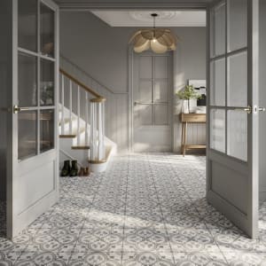Wickes Ruben Grey Matt Porcelain Wall & Floor Tile - 330 x 330mm