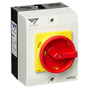 Stag IS4P32 IP65 4 Pole Rotary Isolator Switch - 32A