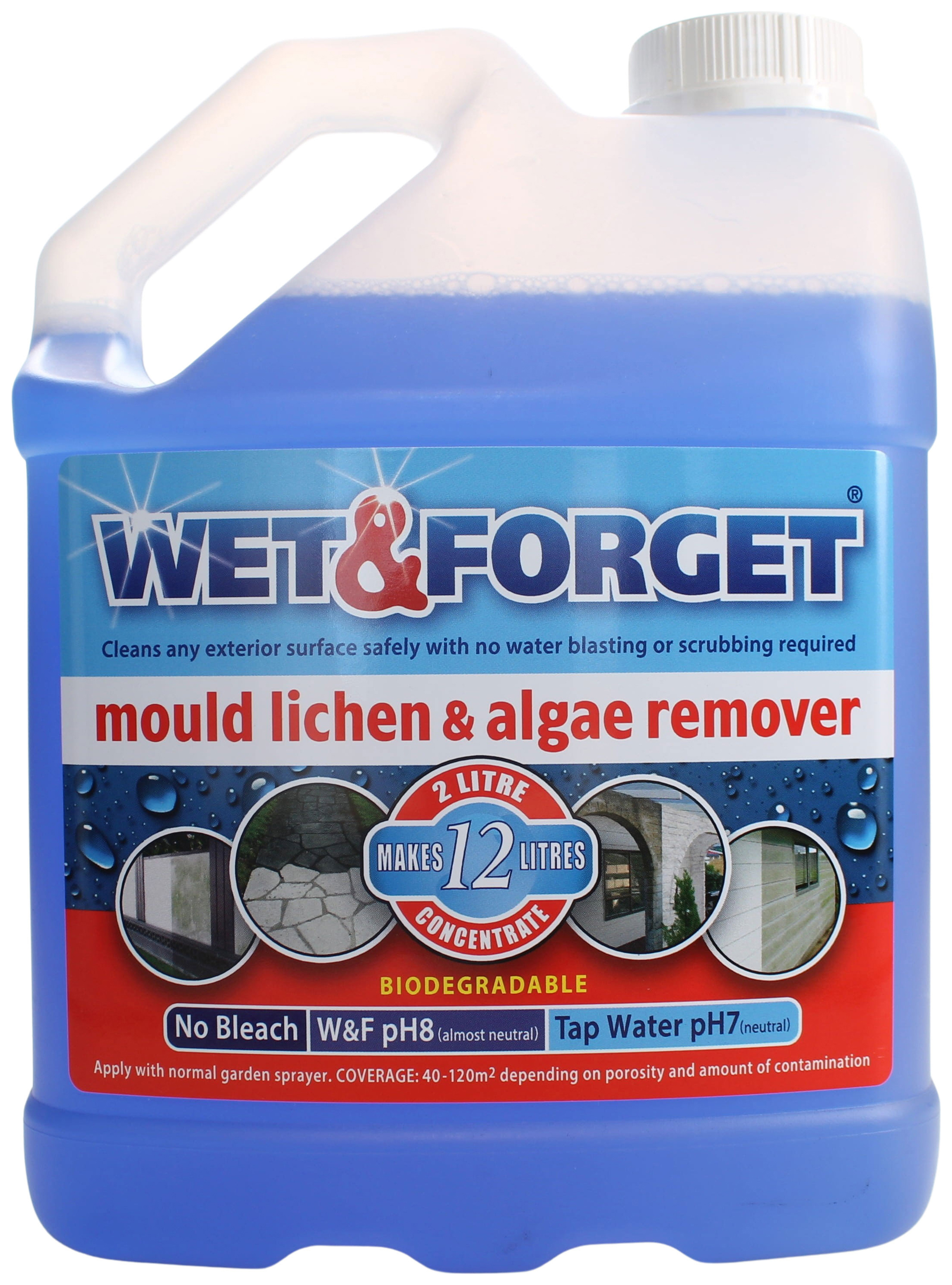 Wet & Forget Mould Lichen & Algae Remover - 2L
