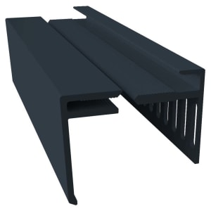 Multi Vented 25mm Anthracite Grey Starter & Cover Trim - 29 x 40 x 3000mm