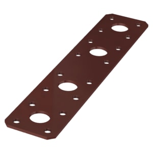 Powapost Dual Coated Heavy Duty Flat Connector Plate - 40 x 175mm