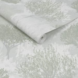 Superfresco Easy Birch Sage Wallpaper - 10m x 52cm