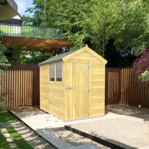 DIY Sheds Apex Shiplap Pressure Treated Shed - 5 x 7ft