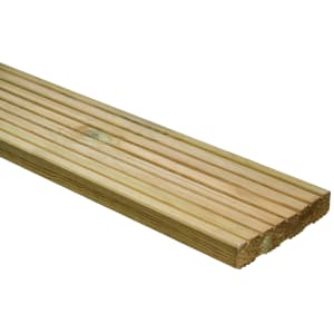 Wickes Pro Timber Deck Board - 27 x 144 x 4800mm - Pack of 40