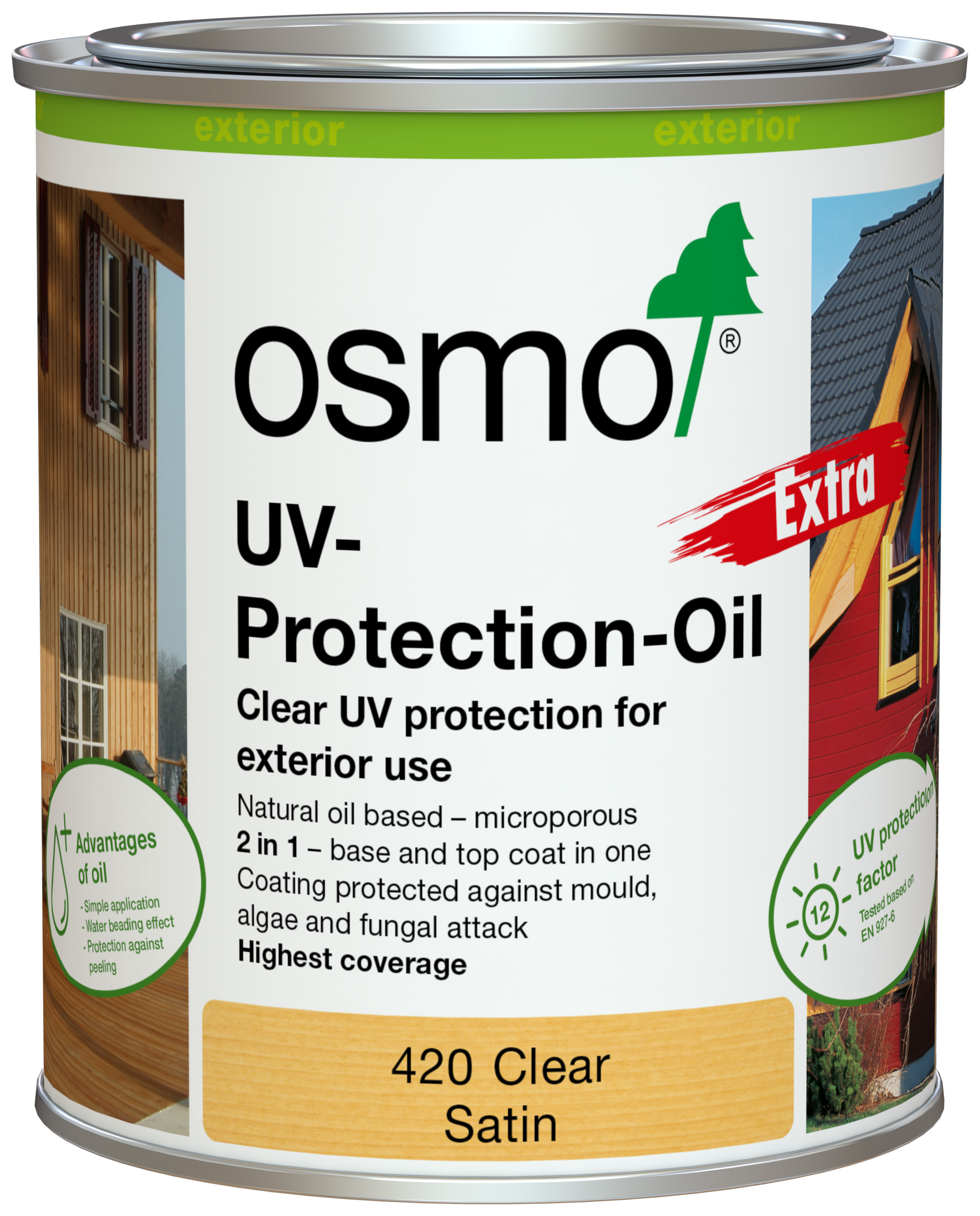 Osmo UV-Protection Oil Extra - Clear Satin - 750ml