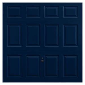 Garador Beaumont Panelled Frameless Retractable Garage Door - Steel Blue - 2134mm