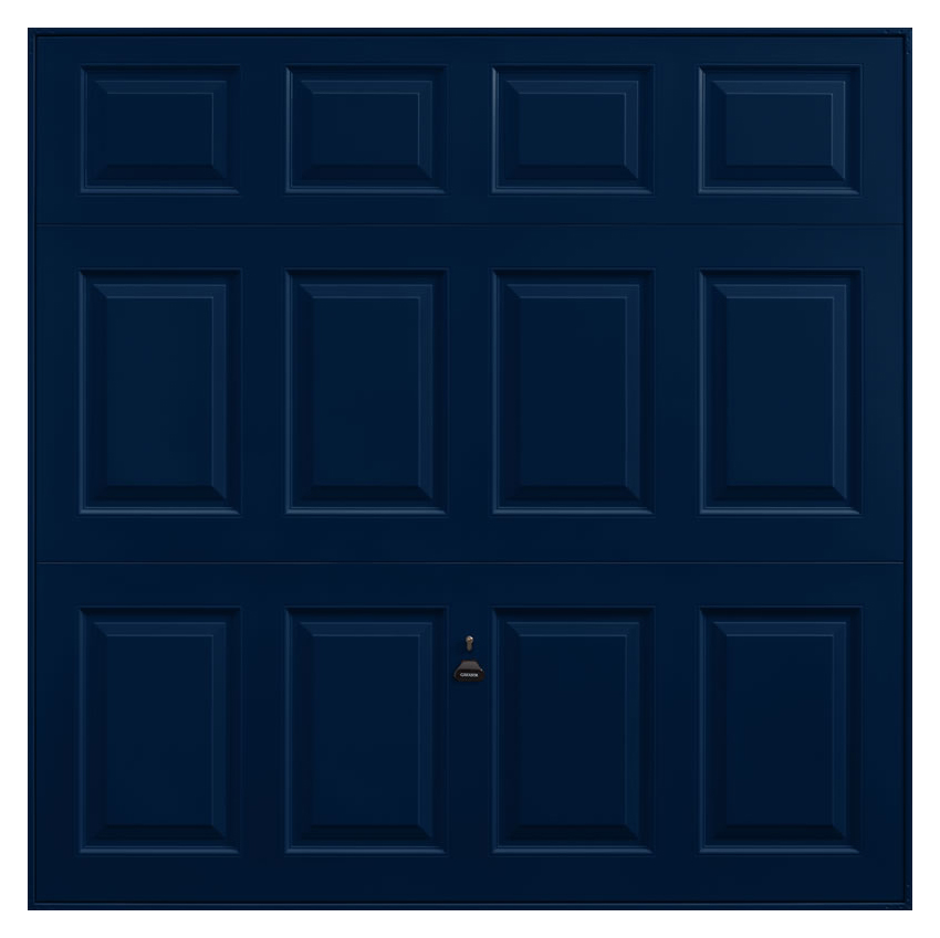 Garador Beaumont Panelled Frameless Retractable Garage Door - Steel Blue - 2438mm