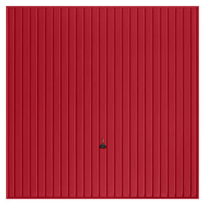 Garador Carlton Vertical Frameless Canopy Garage Door - Ruby Red - 2134mm