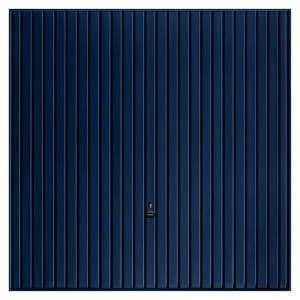 Garador Carlton Vertical Framed Canopy Garage Door - Steel Blue - 2134mm