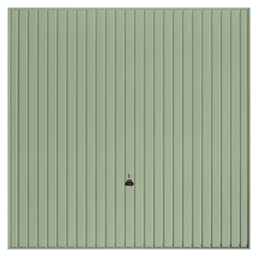 Garador Carlton Vertical Frameless Canopy Garage Door - Chartwell Green - 2134mm