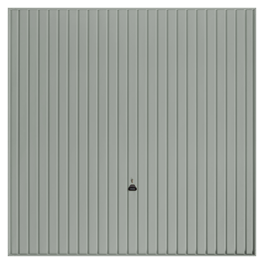 Garador Carlton Vertical Frameless Canopy Garage Door - Agate Grey - 2134mm