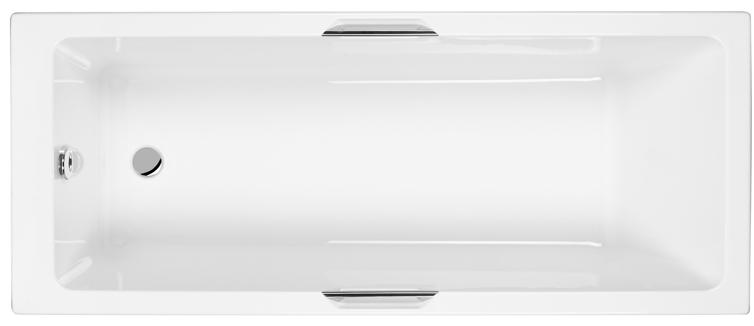Carron Quantum Integra Eco Single Ended No Tap Hole Twin Grip Carronite Bath with Front Bath Panel - 1600 x 700mm