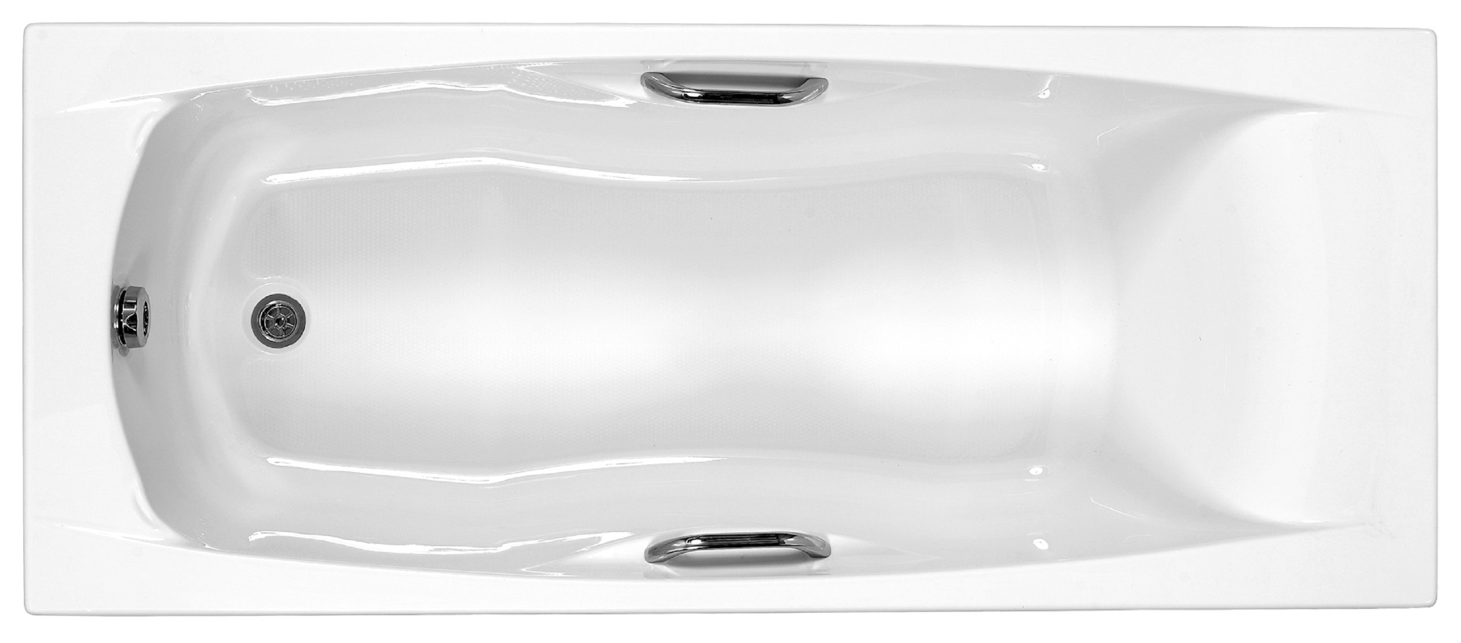 Carron Imperial Single Ended No Tap Hole Twin Grip Carronite Bath with Front Bath Panel - Various Sizes