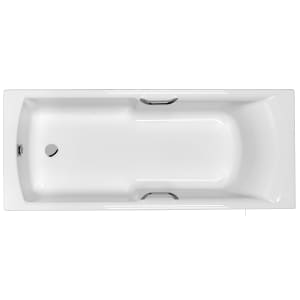 Carron Axis Single Ended No Tap Hole Twin Grip Bath with Front Bath Panel - Various Sizes
