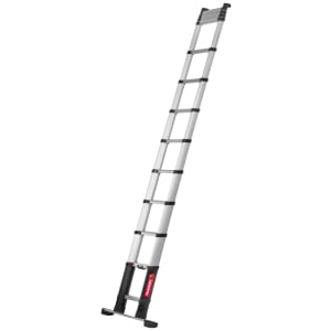Telesteps Prime Line 4.1m Aluminium Telescopic Ladder with stabiliser Bar - Max Height 4.8m